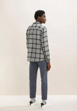 TOM TAILOR Denim Overhemd - Grey Black Tonal Check -Tom Tailor Winkel 9cfc0d95b276497db1811ebee9216210