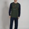 Tom Tailor Set - Pyjama - Grün Dunkel Uni -Tom Tailor Winkel 9d245231b4fe4a20b6032143a733727d
