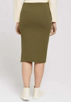 Tom Tailor Structured - Kokerrok - Strong Olive -Tom Tailor Winkel 9e3608305acd415e90619d1ffc5ed7e4