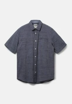 Tom Tailor Kurzarm Mit Struktur - Overhemd - Navy White Fil A Fil Dobby -Tom Tailor Winkel 9fcfadc24fd14b32b00242299bc9d007