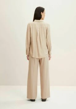 Tom Tailor Overhemdblouse - Messy Beige Melange -Tom Tailor Winkel a05ca8cd25ca42208c092f3a9cc50fca