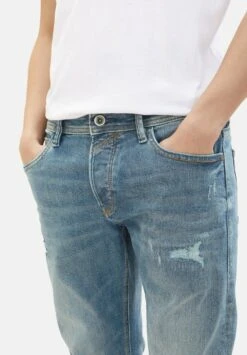 TOM TAILOR Denim Piers Slim- Slim Fit Jeans - Tinted Blue Denim -Tom Tailor Winkel a06a5ec1694947539a6c729d70281384