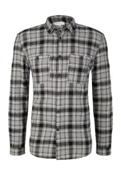 TOM TAILOR Denim Overhemd - Grey Black Tonal Check -Tom Tailor Winkel a0bbb80a9e5b42c485542324700ee5d0
