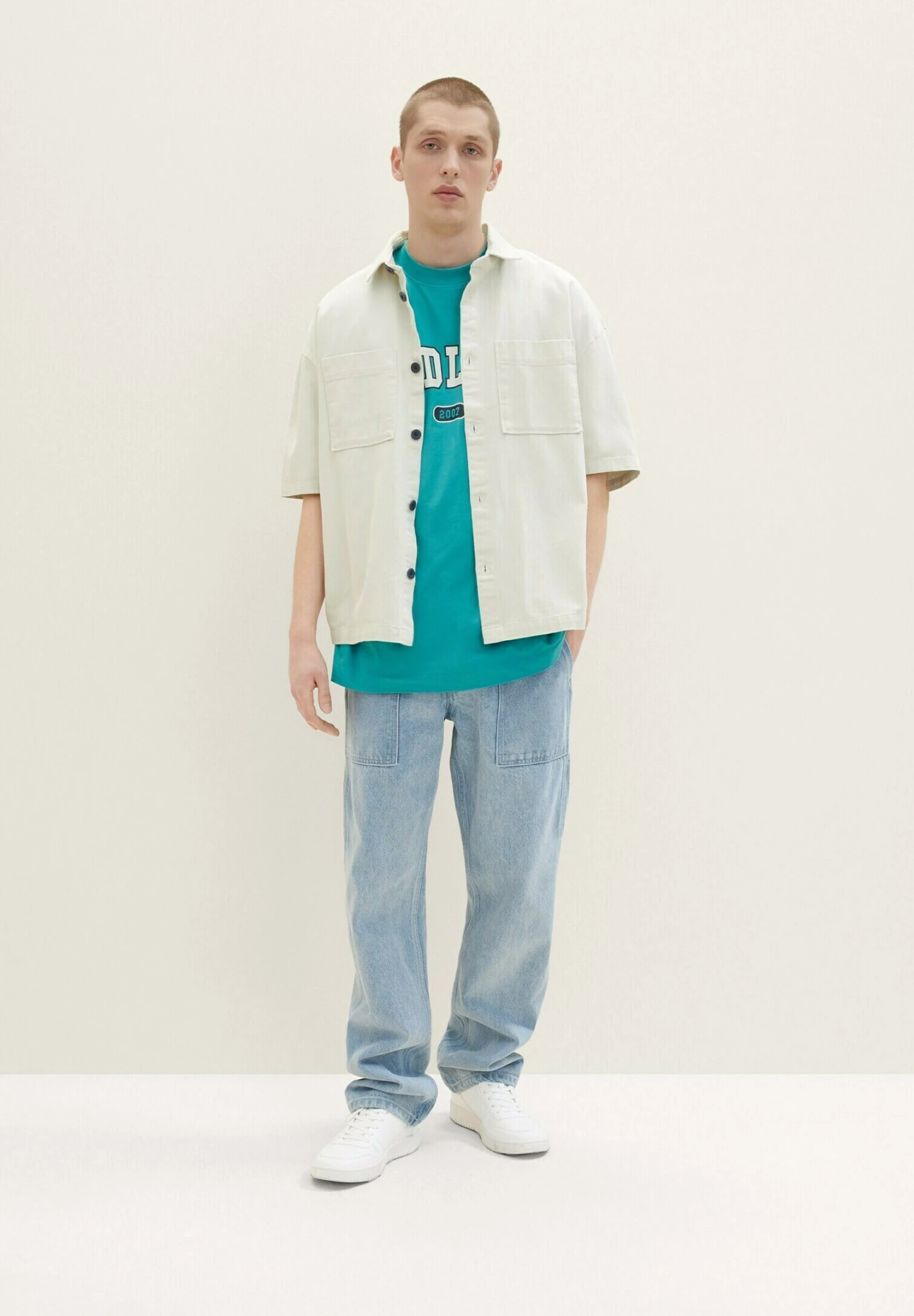 TOM TAILOR Denim Relaxed Fit Jeans - Used Bleached Blue Denim 4 TOM TAILOR Denim Relaxed Fit Jeans - Used Bleached Blue Denim - Afbeelding 2