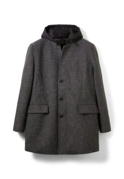 TOM TAILOR Denim Halflange Jas - Grey Melange Twill -Tom Tailor Winkel a0f008ffa0a14740a828461a6540afb8