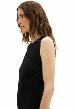 Tom Tailor Mit Faltenlegung - Jurk - Deep Black -Tom Tailor Winkel a28bf5eebc3242b6bef7a02371a652b0