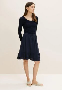 Tom Tailor Mit Volantsâ  - A-Lijn Rok - Sky Captain Blue -Tom Tailor Winkel a3906ccbec994aa6b2ba6c317c2b3a70
