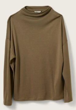 Tom Tailor Mit Stehkragen  - Longsleeve - Tarmac Khaki -Tom Tailor Winkel a44160a0dbeb48ca9c8e97d389613533