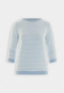 TOM TAILOR Denim Striped Jacquard - Sweater - Midblue White -Tom Tailor Winkel a452b745f32e42ec8ce4a1450d30538e