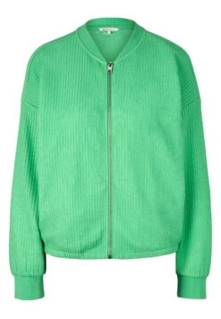 TOM TAILOR Denim Mit Struktur - Sweater Met Rits - Strong Green -Tom Tailor Winkel a469c6270b674accb1a1720ee5b0654d