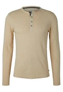 Tom Tailor Mit Henley - Trui - Light Cashew Beige -Tom Tailor Winkel a4ce1da62022446da8eade3d5c00651e