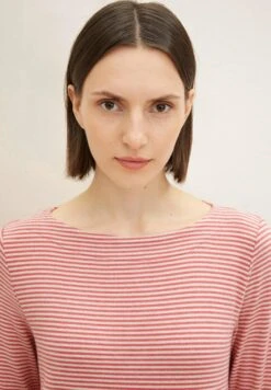 Tom Tailor Gemustertes Mit Schleife - Longsleeve - Pink Beige Stripe -Tom Tailor Winkel a6752c6d76d44c3db402bcda7545ac02