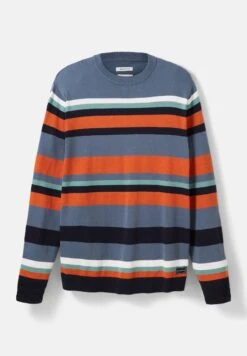 Tom Tailor Mit Streifenmuster - Trui - Blue Orange Navy Stripe -Tom Tailor Winkel a6e6e47e0f6a4093b951dce515d9ac77