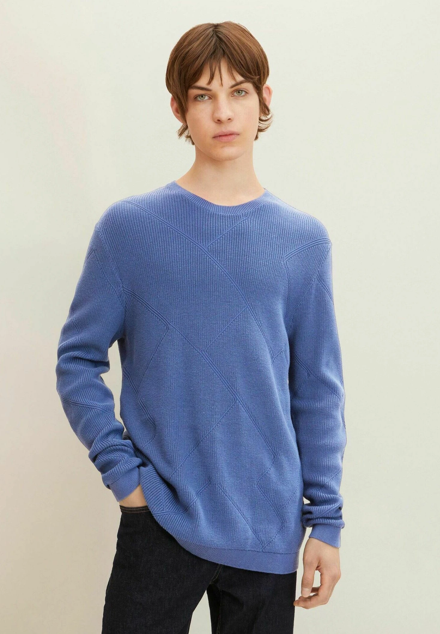 TOM TAILOR Denim Trui - Soft Light Beige 3 TOM TAILOR Denim Trui - Soft Light Beige