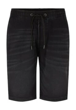 TOM TAILOR Denim Mit Elastischem Bund - Jeansshort - Used Dark Stone Black Denim -Tom Tailor Winkel a86570abca2e43afa833d4ed03be6251