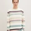 Tom Tailor Mit Streifenmuster - Trui - Off White Rose Multicol Stripe -Tom Tailor Winkel a8cbd6dbe36e4c4eb3519559e35ab924
