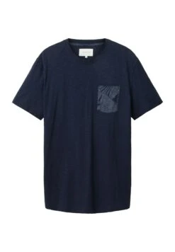Tom Tailor Mit Aufgesetzter Tasche - T-Shirt Print - Sky Captain Blue -Tom Tailor Winkel a8d0d63427274e4c83d56f71821cd391