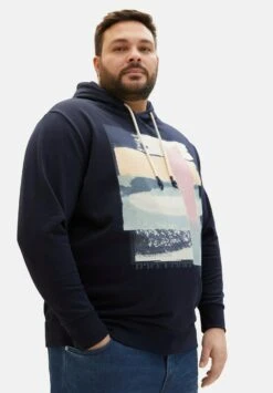 Tom Tailor Printed - Hoodie - Sky Captain Blue -Tom Tailor Winkel a8e0e8ad9add46bf9780f38e86e7b9bb