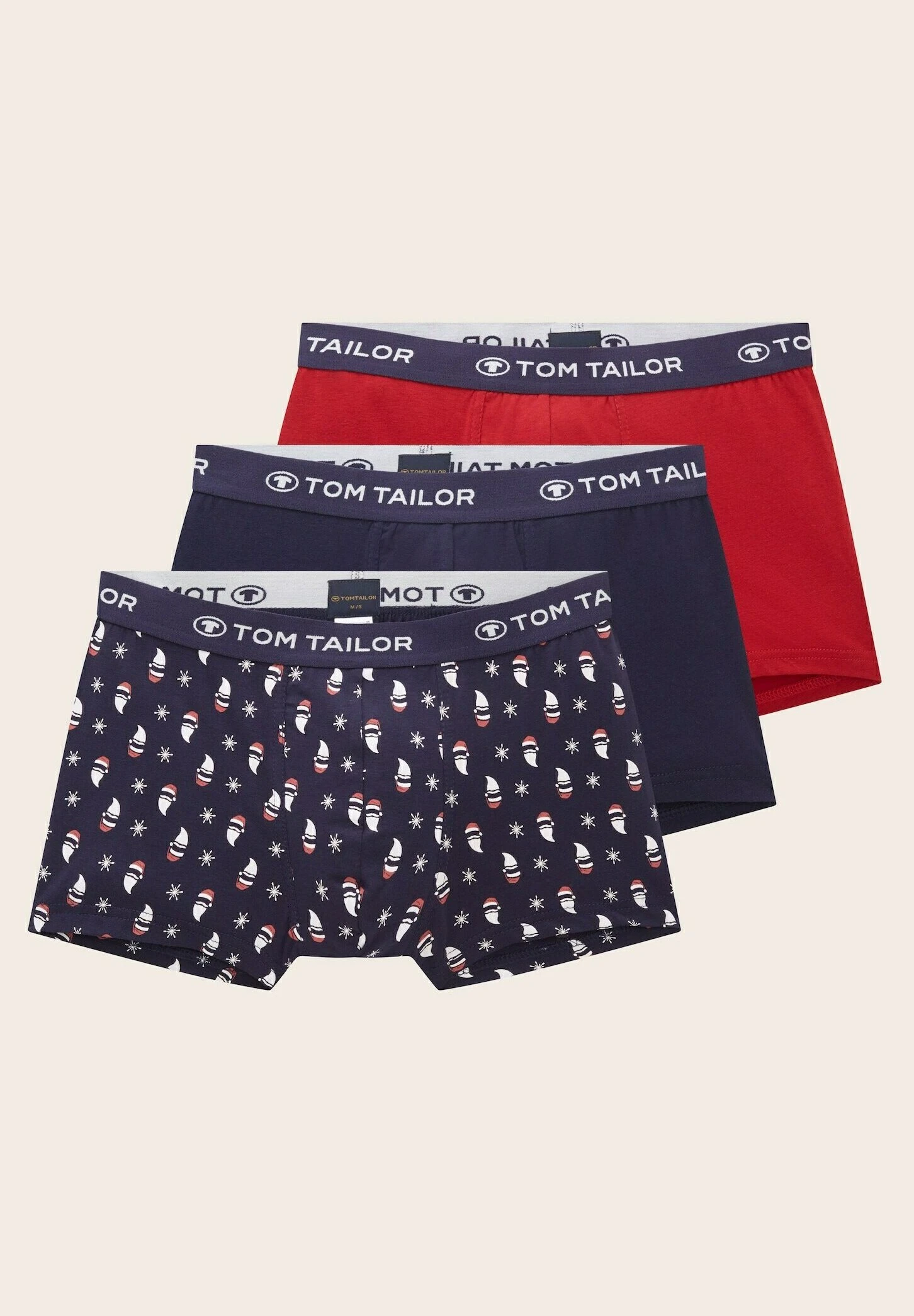 Tom Tailor Hip Im 3Er Pack Mit Weihnachtsmotiv - Onderbroeken - Blue/Dark Allover 5 Tom Tailor Hip Im 3Er Pack Mit Weihnachtsmotiv - Onderbroeken - Blue/Dark Allover - Afbeelding 3