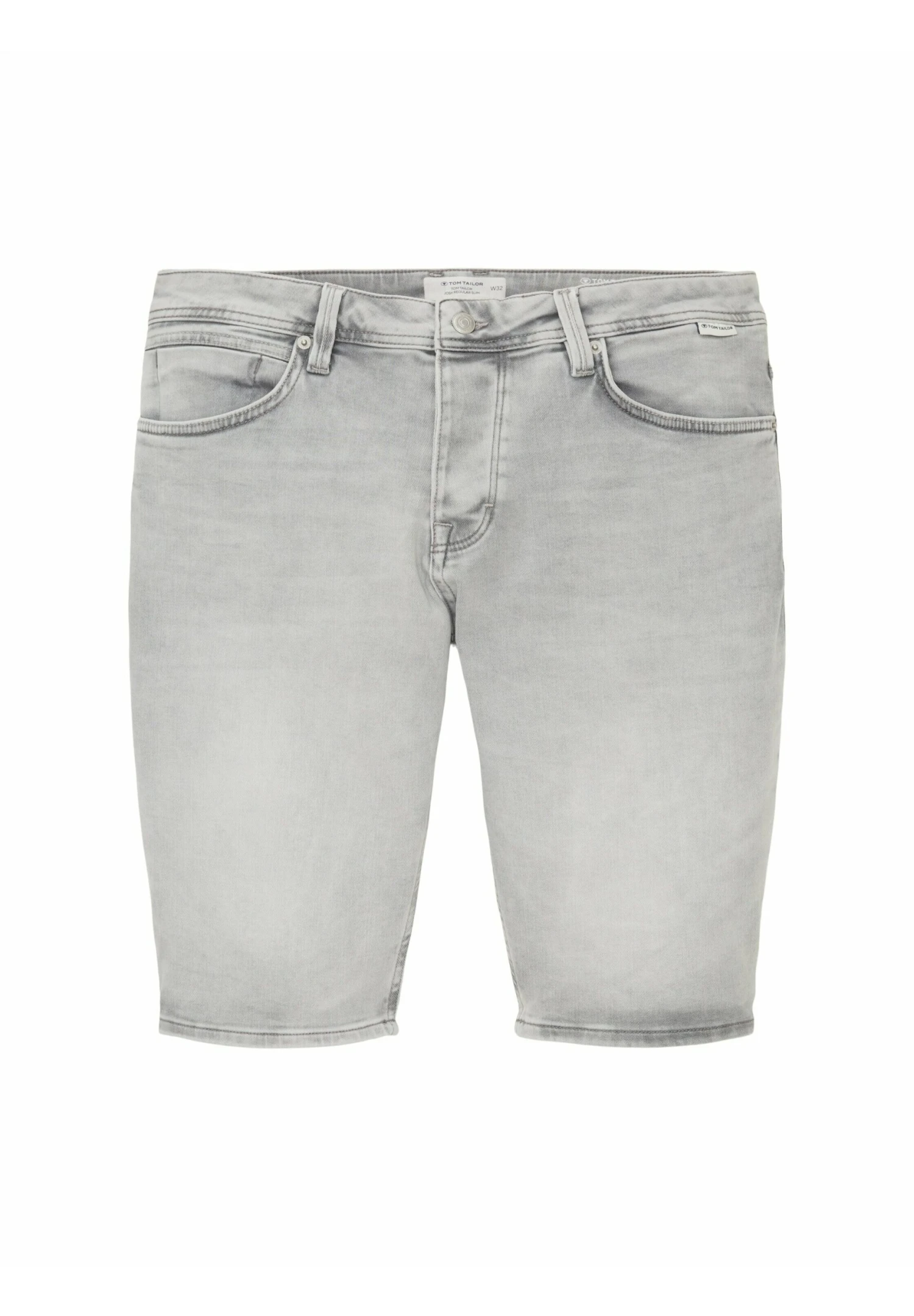 Tom Tailor Josh Regular Slim- Jeansshort - Used Bleached Grey Denim 3 Tom Tailor Josh Regular Slim- Jeansshort - Used Bleached Grey Denim