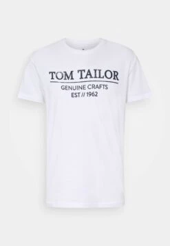 Tom Tailor With Print - T-Shirt Print - White -Tom Tailor Winkel ab06ae363b5144b785e0226dcdb35ebf