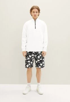 TOM TAILOR Denim Bedruckte - Trainingsbroek - Black White Wildflower Print -Tom Tailor Winkel ab6800f9657b47ad84064d129b1319ba