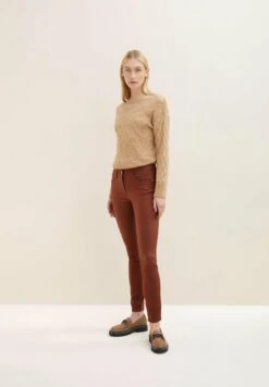 Tom Tailor Alexa Skinny - Leren Broek - Spicy Chocolate -Tom Tailor Winkel aba196ae662a4775a3e2fd023daaeaf4