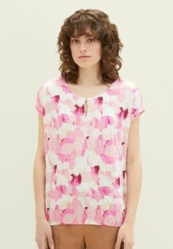 Tom Tailor Mit Raffung - Blouse - Pink Shapes Design