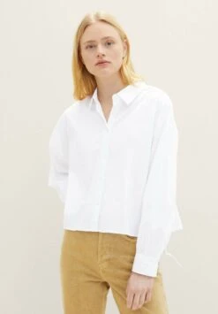 TOM TAILOR Denim Mit Ballonärmeln - Overhemdblouse - White