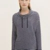 Tom Tailor Structure - Sweater - Navy Offwhite Stripe -Tom Tailor Winkel ac33708f10b944f9a56e21573de0bcee