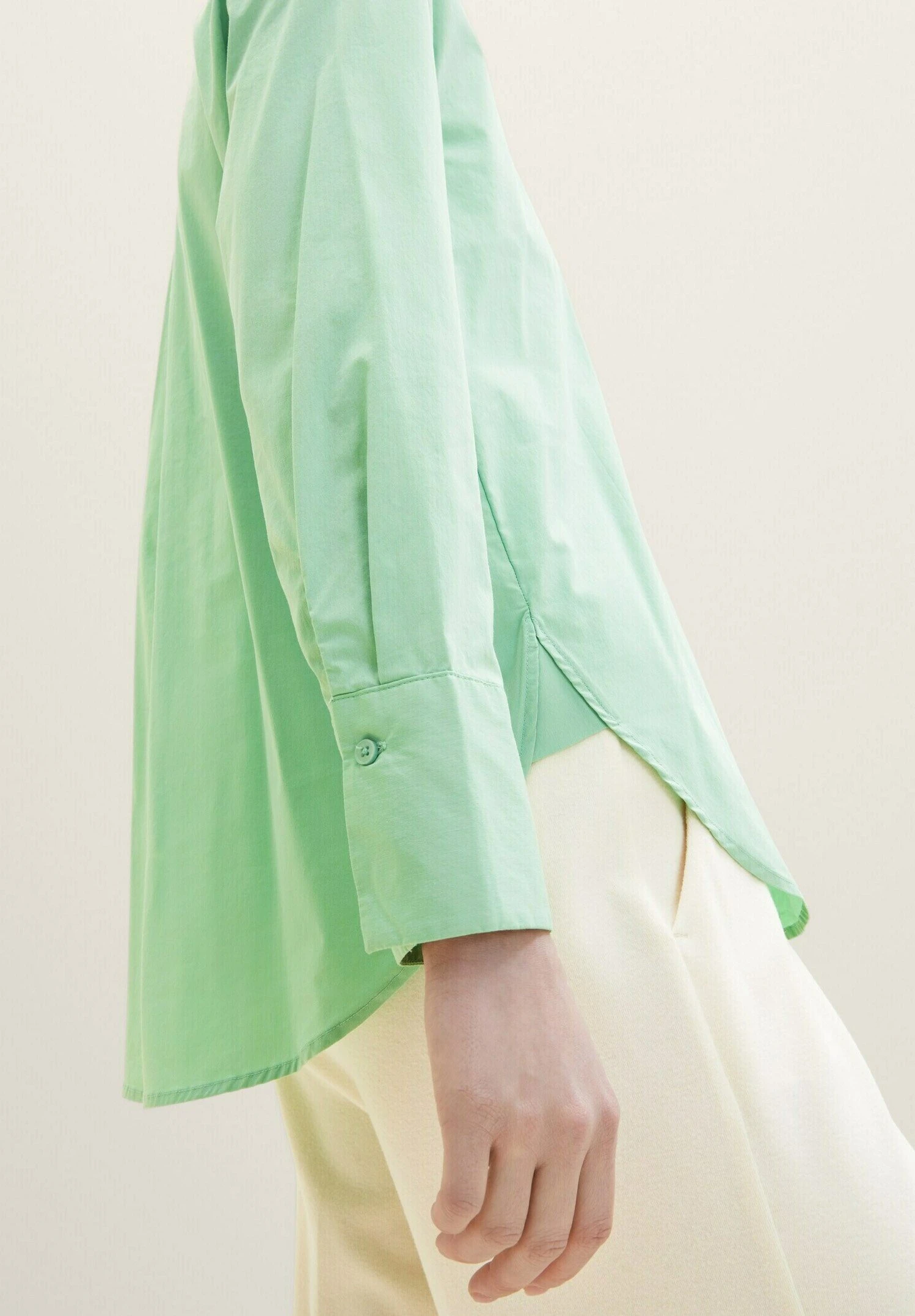 Tom Tailor Mit Aufgesetzter Brusttasche - Overhemdblouse - Okra Green 6 Tom Tailor Mit Aufgesetzter Brusttasche - Overhemdblouse - Okra Green - Afbeelding 4