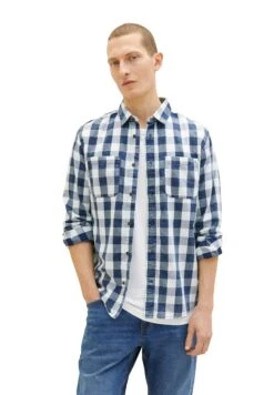 Tom Tailor Mit Karomuster - Overhemd - Indigo Blue Check -Tom Tailor Winkel ad20a81141f6419db621cdae5f656734
