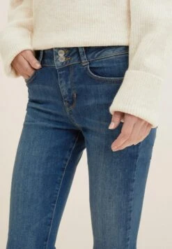 TOM TAILOR Denim Nela - Slim Fit Jeans - Used Dark Stone Blue Denim -Tom Tailor Winkel ad6c2573df00476688f63261b748209b