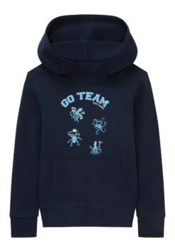 Tom Tailor Strick Mit Print - Hoodie - Sky Captain Blue