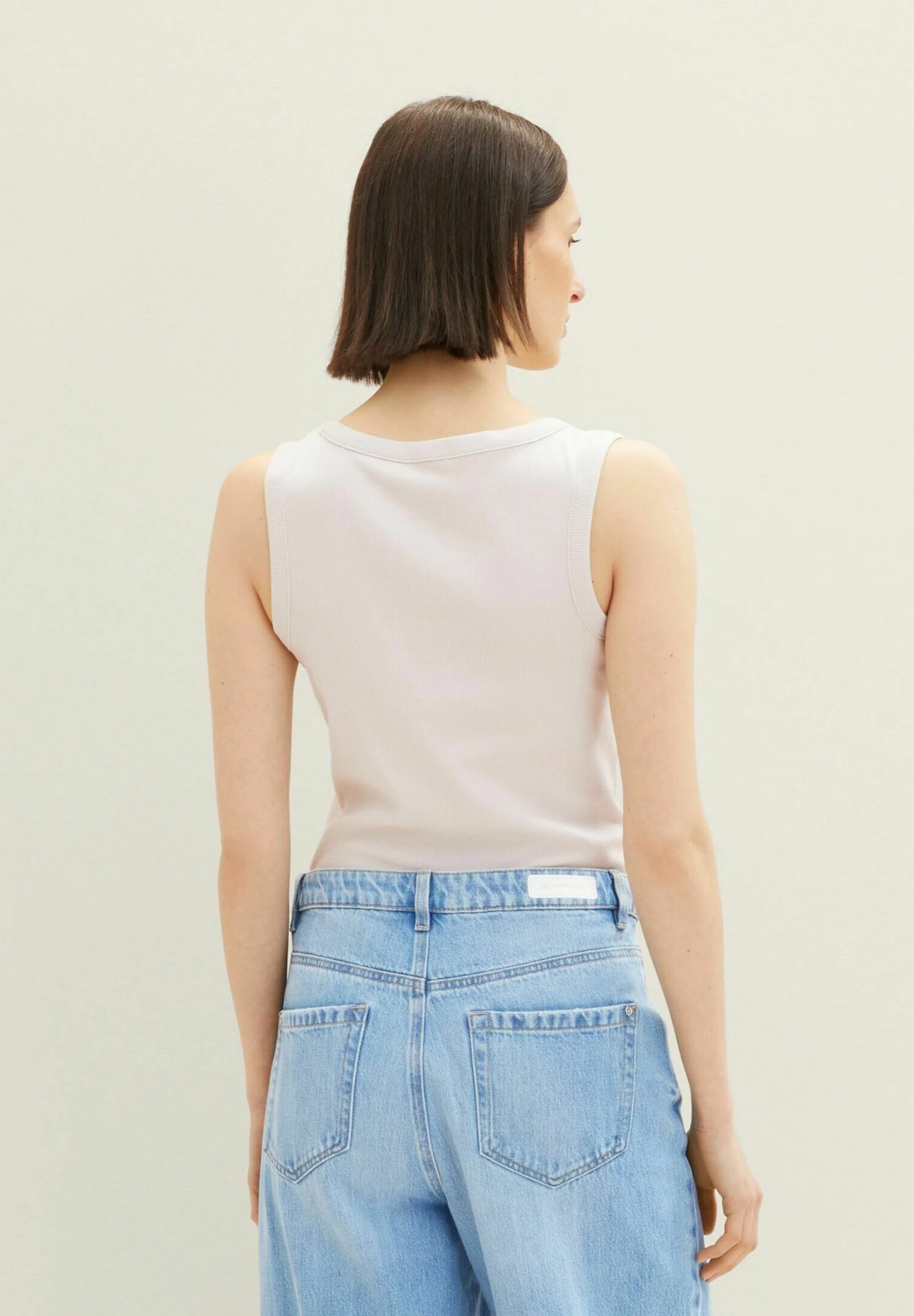 Tom Tailor Mit Struktur - Top - Clouds Grey 5 Tom Tailor Mit Struktur - Top - Clouds Grey - Afbeelding 3