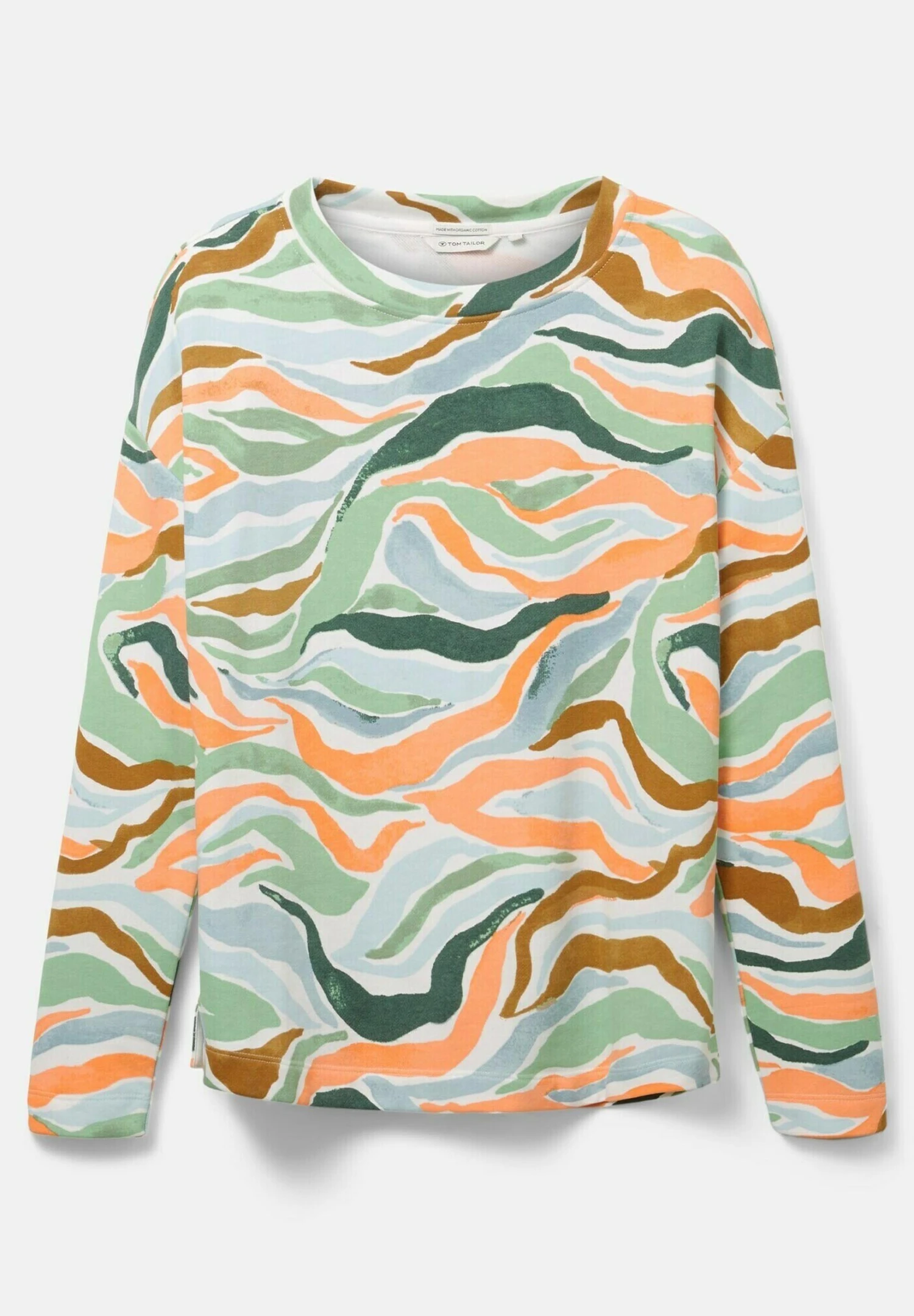 Tom Tailor Gemustertes- Sweater - Colorful Wavy Design 9 Tom Tailor Gemustertes- Sweater - Colorful Wavy Design - Afbeelding 7