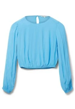 TOM TAILOR Denim Mit Rückenschlitz - Blouse - Rainy Sky Blue -Tom Tailor Winkel ae5ec576e8494f86a3a4d840f1a5394c
