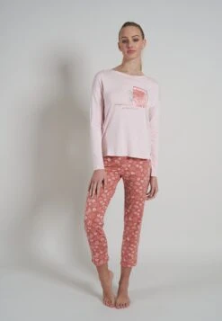 Tom Tailor Pyjama - Rot Hell Allover