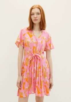 TOM TAILOR Denim Blousejurk - Abstract Pink Print