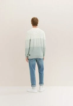 Tom Tailor Mit Struktur  - Trui - Ice Blue White Block Stripe -Tom Tailor Winkel af3b8cc4df214cd1a4d091cc37f6a4c4