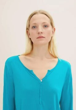 Tom Tailor Longsleeve - Teal Blue -Tom Tailor Winkel affce1c3d0ae45809057b55c5168d384