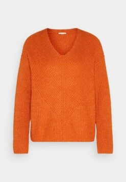 Tom Tailor V Neck - Trui - Gold Flame Orange Melange -Tom Tailor Winkel b0985539842d4482b0bcd812e5e4b8b0