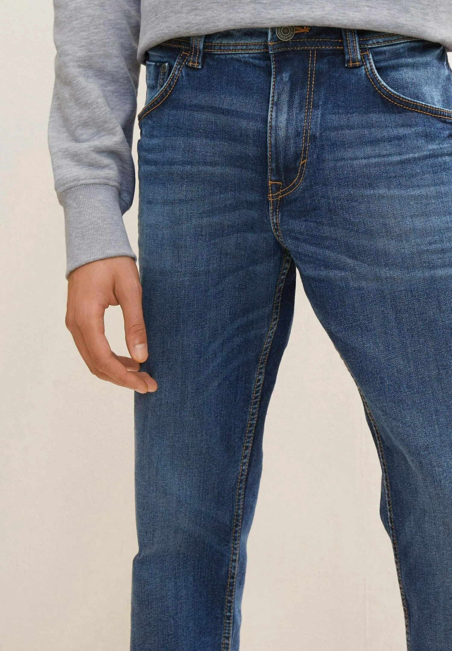 Tom Tailor Marvin - Straight Leg Jeans - Used Mid Stone Blue Denim 7 Tom Tailor Marvin - Straight Leg Jeans - Used Mid Stone Blue Denim - Afbeelding 5