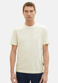 Tom Tailor Mit Print - T-Shirt Print - Beige Minimal Wording Design