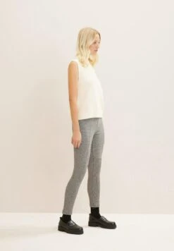 Tom Tailor Mit Teilungsnähten - Broek - Tarmac Beige Ck Check Design -Tom Tailor Winkel b1a75309146f472c98c632621f6b9ef7