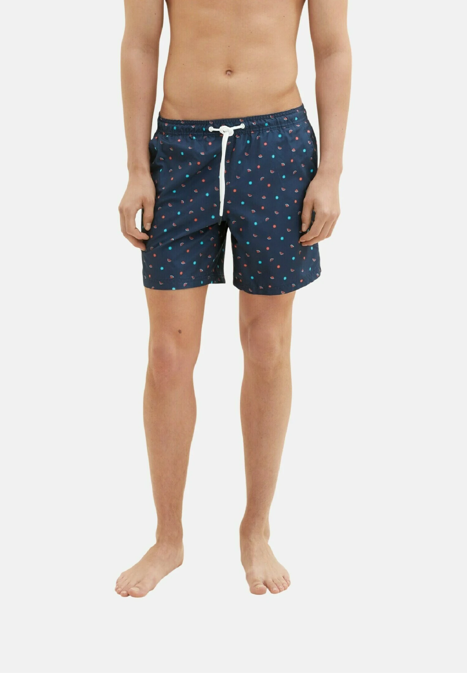TOM TAILOR Denim Mit Allover-Print - Zwemshorts - Navy Melon Sun Print 3 TOM TAILOR Denim Mit Allover-Print - Zwemshorts - Navy Melon Sun Print