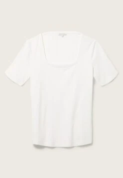 Tom Tailor Mit Struktur - T-Shirt Basic - Whisper White -Tom Tailor Winkel b23e28f627834388a656512fce706177