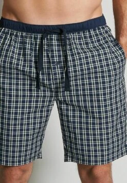 Tom Tailor Kurze Bermuda Mit Eingriff Knopf Bi - Pyjamabroek - Dunkelblau Kariert -Tom Tailor Winkel b26039bef2774dde92975a6d9fb82902