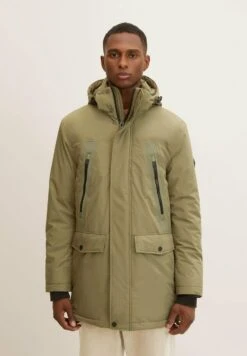 Tom Tailor Mit Abnehmbarer Kapuze - Parka - Dusty Olive Green