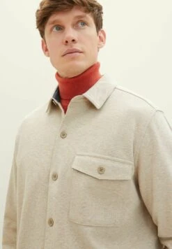 Tom Tailor Mit Aufgesetzter Brusttasch - Lichte Jas - Beige Pique Melange -Tom Tailor Winkel b4aba3a3dd994af5afb22361b7848b94